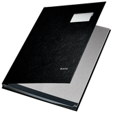 LEITZ Signature Book 20 compartment Black - Al Masam Stationery LLC
